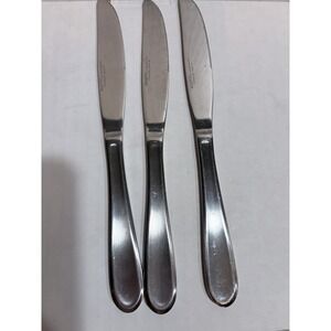 Hampton Silversmiths Stainless Steel Serrated Butter Knives Set of 3 Silver